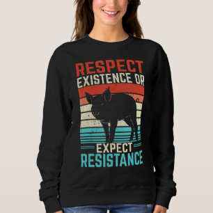 Sudadera Respeto Existencia O Esperar Resistencia