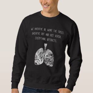 Sudadera Respiración Pulmón Bosque Árbol Aire Fotosíntesis 