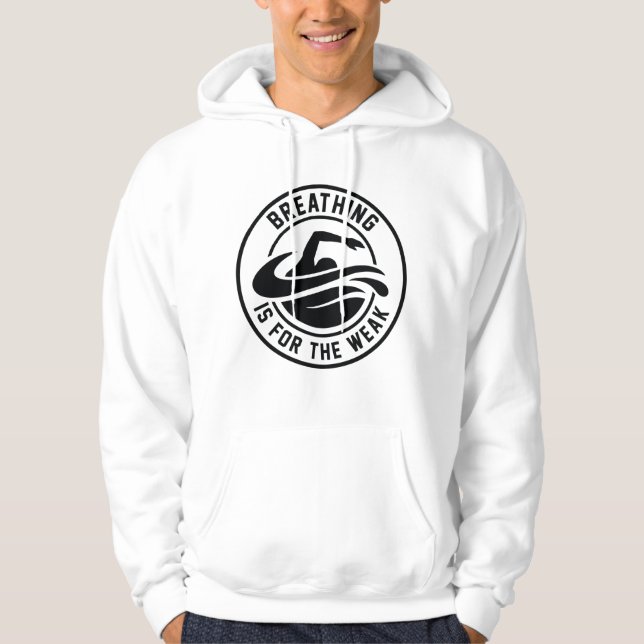 Sudadera Respirar es para débiles (Anverso)