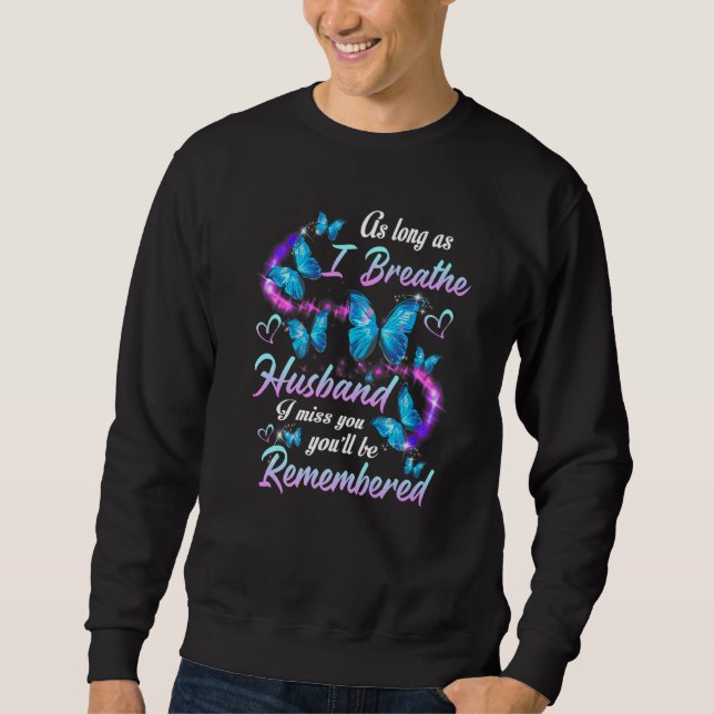 Sudadera Respiro A Mi Esposo Te Extraño Y Estarás Remento (Anverso)