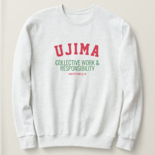 Sudadera Responsabilidad laboral colectiva de Kwanzaa UJIMA