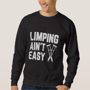 Sudadera resquebrajadura pierna rota Funny Broken Leg Foot 