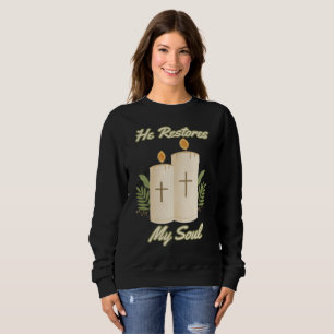 Sudadera Restaura la cita de mi Biblia del alma para las mu