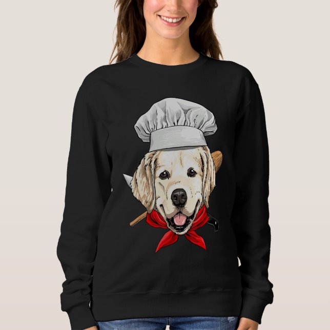Sudadera Restaurant Golden Retriever Chef Cook Dog Cooking (Anverso)