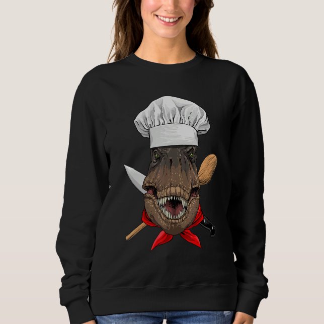 Sudadera Restaurant Rex Chef Cook Kitchen Cooking  Dinosaur (Anverso)