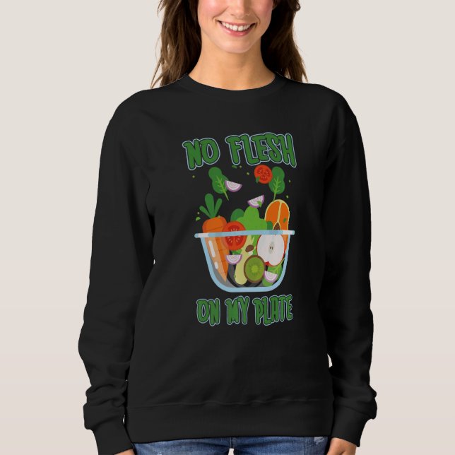 Sudadera Restaurante de comida vegetariana vegana vegetal (Anverso)
