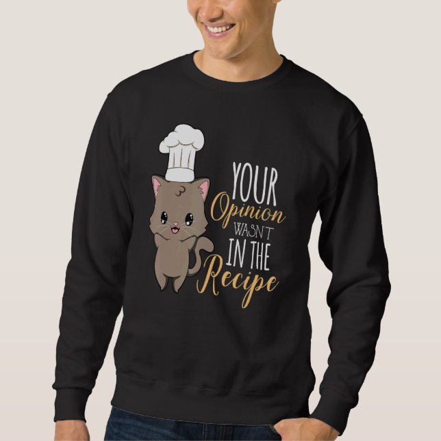 Sudadera Restaurante de recetas culinarias Cat Cook 3 (Anverso)