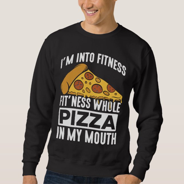 Sudadera Restaurante Fitness Pizza Slice Restaurante Lover  (Anverso)