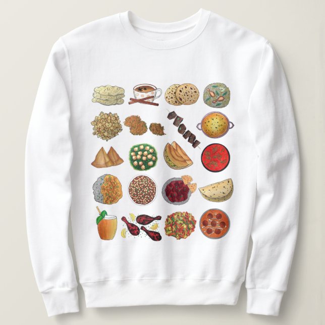 Sudadera Restaurante indio comida cocina cocina cocina (Anverso del diseño)