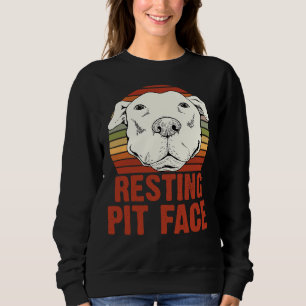 Sudadera Resting Pit Face American Pitbull Mascota Dog Love