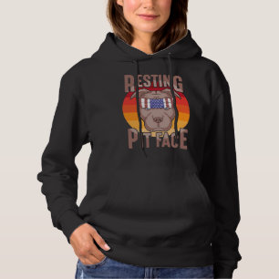Sudadera Resting Pit Face Animal Funny Pit Bulldog Puppy