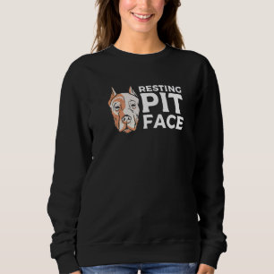 Sudadera Resting Pit Face Pitbull Animal Dog