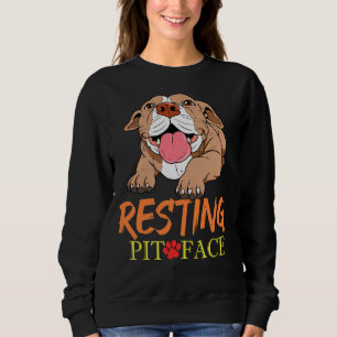 Sudadera Resting Pit Face Pitbull Pit Bull Terrier Product