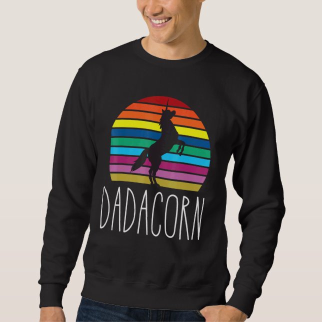 Sudadera Resto de familia de caballos Dadacorn Magico Rainb (Anverso)