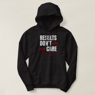 Sudadera Results Don’t Care – Strong Mindset Typography