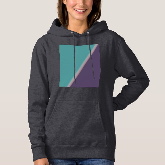 Sudadera Resumen Art Turquoise Purple (Anverso)