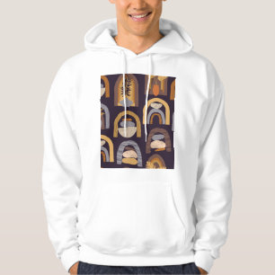 Sudadera Resumen bohemio: Minimalista encanto vintage.