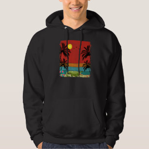Sudadera Resumen de cocoteros gráficos retro de cocodrilos