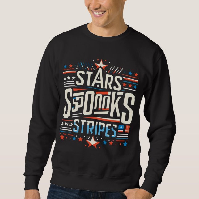 Sudadera Resumen de la Americana: Estrellas, Libros y Rayas (Anverso)