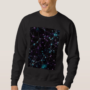 Sudadera Resumen de la red Galaxy Arte de Ciencia Ficción