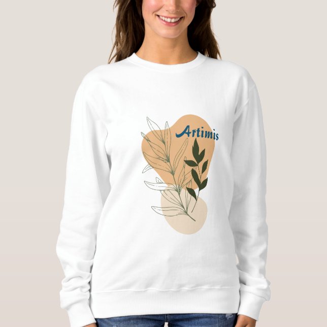Sudadera Resumen de la Tierra Estilo Boho Diseño de Arte pa (Anverso)