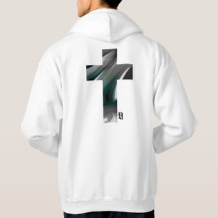 Sudadera Resumen de tendencia Art Black White Green