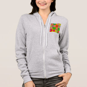 Sudadera Resumen del arte Colorful Happy