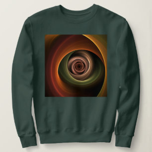 Sudadera Resumen espiral 3D Colores cálidos Arte fractal mo