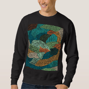 Sudadera Resumen Grunge: Diseño De Patrones Sin Marea.