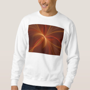 Sudadera Resumen místico Arte fractal Colores cálidos moder