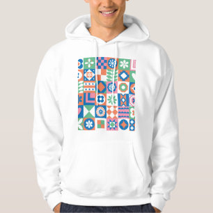 Sudadera Resumen Patrón folclórico escandinavo floral