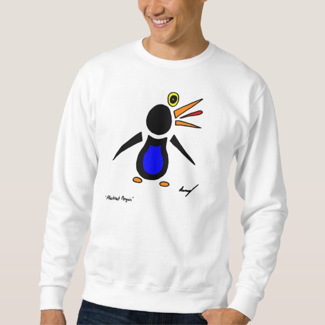 Sudadera Resumen Pingüino Mens Sweatshirt (Anverso)