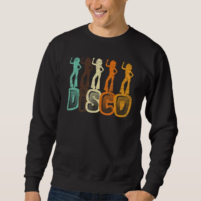 Sudadera Ret del bailarín bailarín bailarín musical disco d (Anverso)