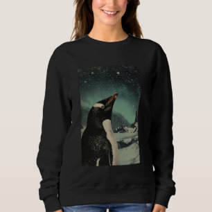 Sudadera Ret gráfico de arte pingüino Inspirador lindo