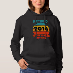 Sudadera Retirado 2014 No Es Mi Problema Colorido Vintage A