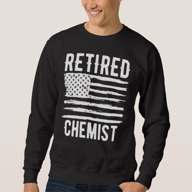 Sudadera Retired Chemist Profession American Flag (Anverso)