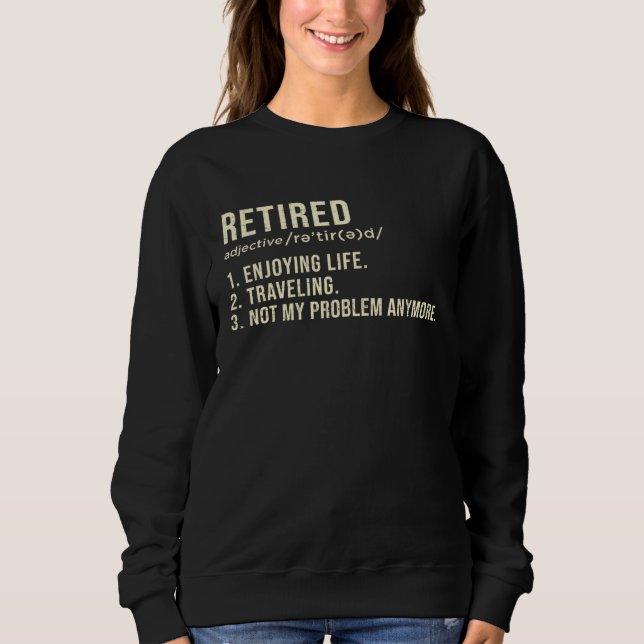 Sudadera Retired Definition Retirement Men Women (Anverso)