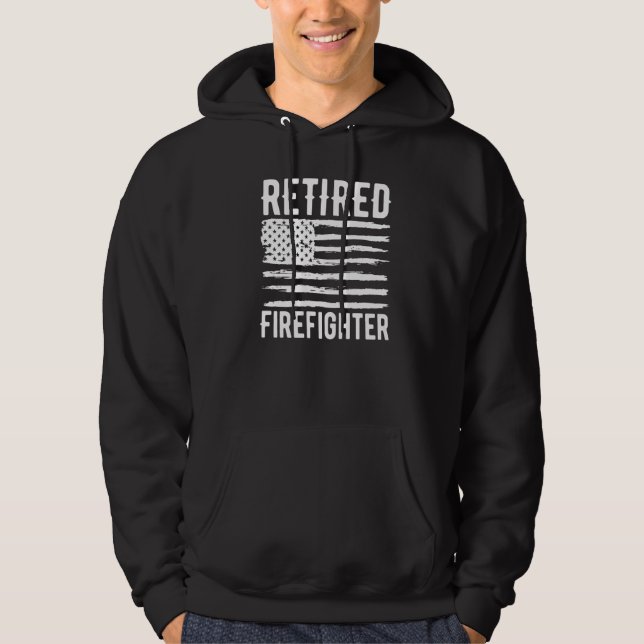 Sudadera Retired Firefighter Profession American Flag Premi (Anverso)