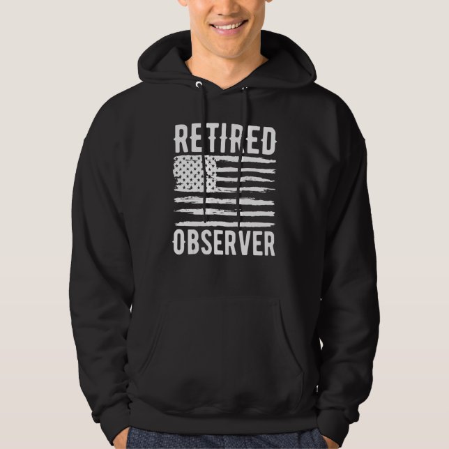 Sudadera Retired Observer Profession American Flag (Anverso)