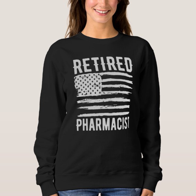 Sudadera Retired Pharmacist Profession American Flag Premiu (Anverso)