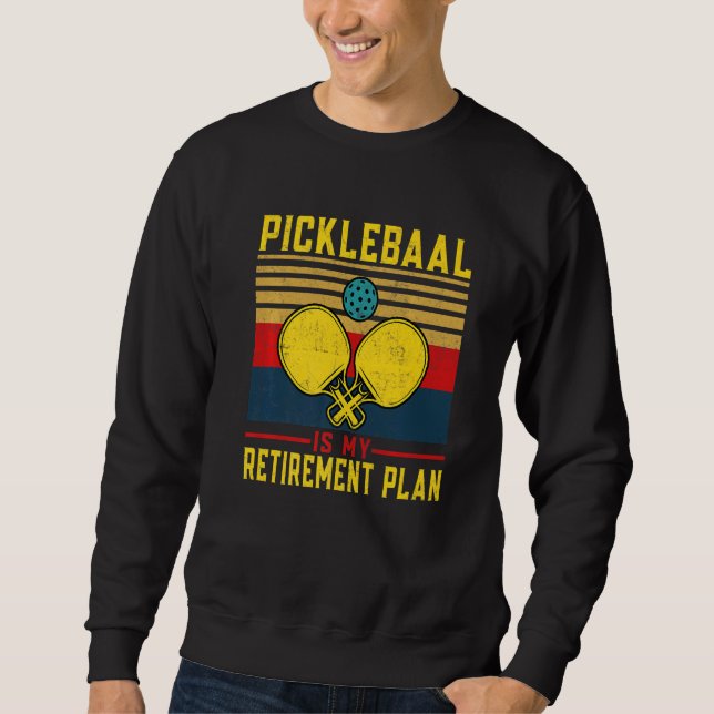 Sudadera Retirement Pickleball Apparel PickleBall Paddle Pl (Anverso)