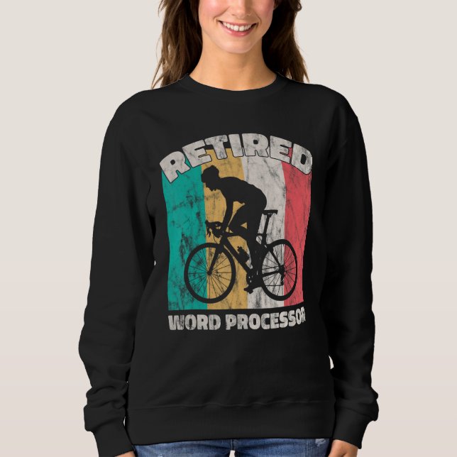 Sudadera Retirement Retired Word Processor (Anverso)