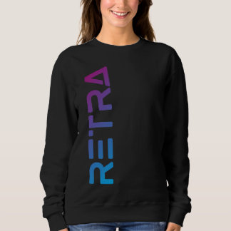 Sudadera Retra de gradiente femenino