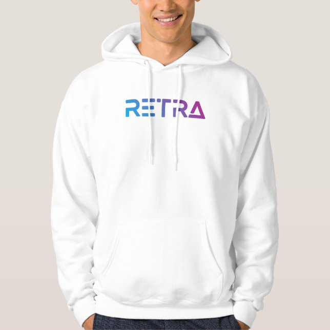 Sudadera Retra de gradiente masculino (Anverso)