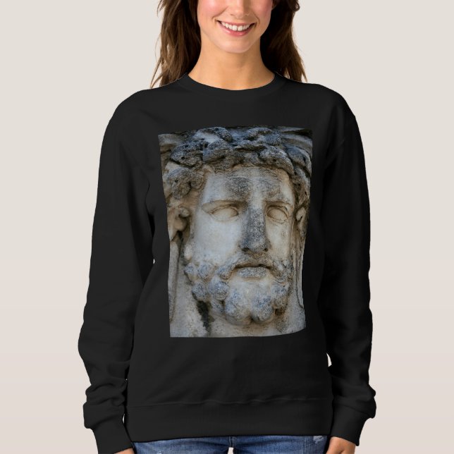 Sudadera Retrato clásico romano de un Dios Greco (Anverso)