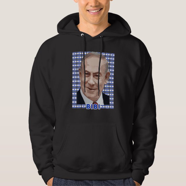 Sudadera Retrato de Benjamin Netanyahu Primer Ministro de I (Anverso)