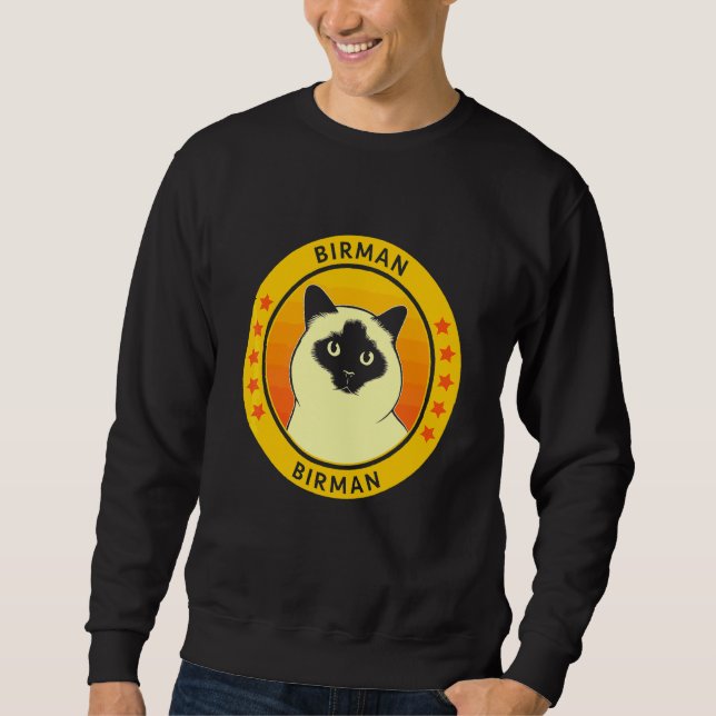 Sudadera Retrato de Birman Cat (Anverso)