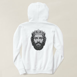 Sudadera Retrato de caligrafía del rey David - Escritura vi