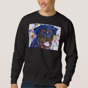 Sudadera Retrato de color de agua de Rottweiler