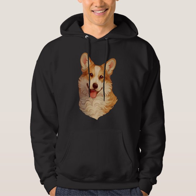 Sudadera Retrato de Corgi (Anverso)